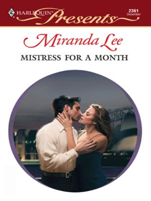 cover image of Mistress for a Month
